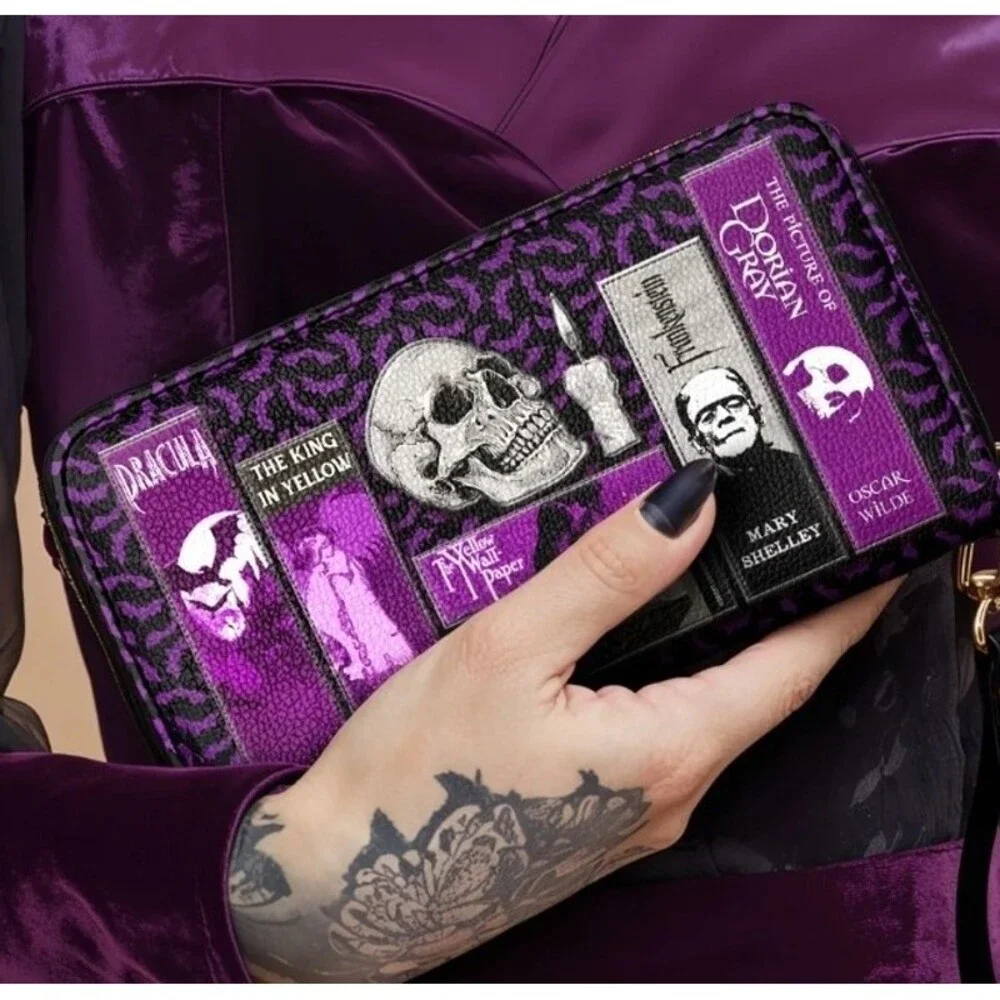 This Codex of Gothic Violet Echo Wallet Horror Goth Halloween‎ Literature New